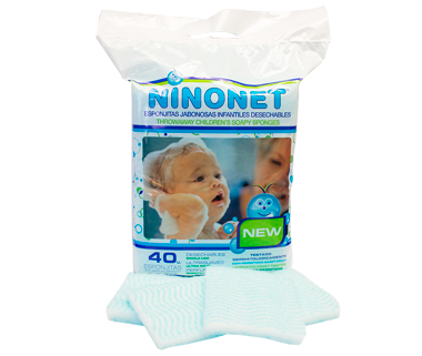 esponja jabonosa infantil Ninonet 40u