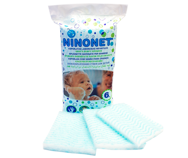 esponja jabonosa infantil Ninonet 6u